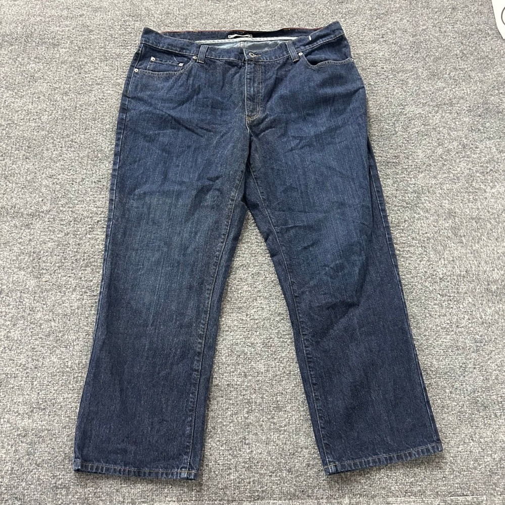 L.L. Bean Jeans Mens Size 40x29 Dark Wash Classic Fit Straight Leg Cotton Denim